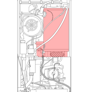 87161157410 - WORCESTER - Greenstar Junior - Greenstar 24 i Junior HE - Heat Exchanger bare C/W new sump